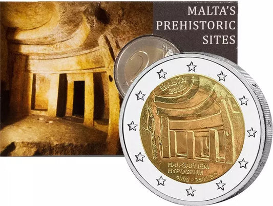 2 Euro Malte Sites Préhistoriques de Malte - Hal-Saflieni 2022