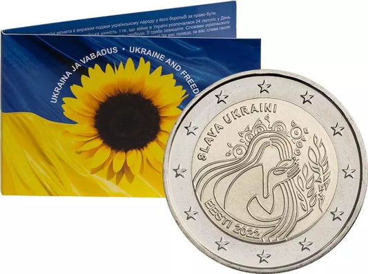 2 euros Estonie Ukraine et Liberté 2022