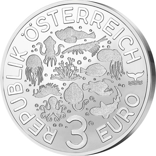3 Euro Austria Luminous Marine Worlds - Nudibranche 2025