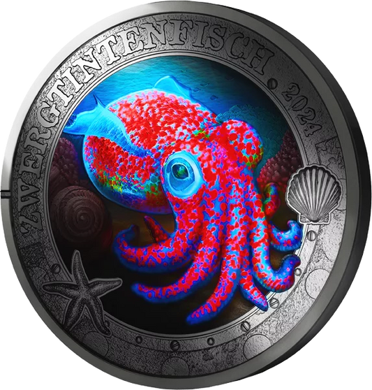 3 euros Autriche Luminous Marine Worlds - Calmar nain 2024