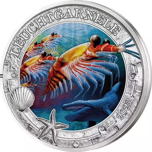 3 Euro Autriche Luminous Marine Worlds - Crevettes Lumineuses 2023