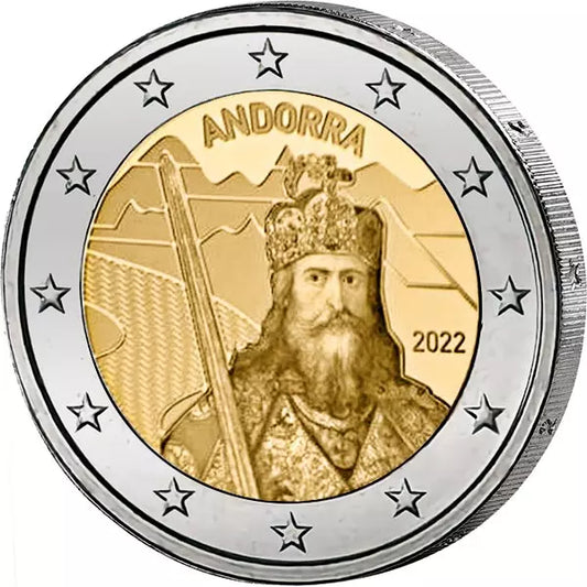 2 euros Andorre La légende de Charlemagne 2022