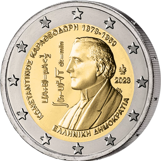 2 euros Grèce 150e anniversaire de Constantin Carathéodory 2023