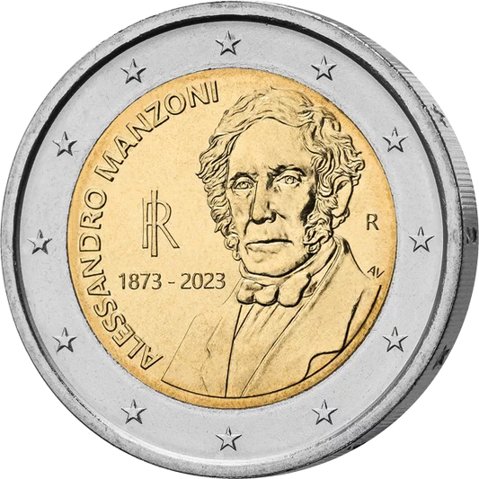 2 euros Italie 150e anniversaire de la mort d'Alessandro Manzoni 2023