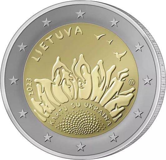 2 Euro Lituanie et Ukraine 2023