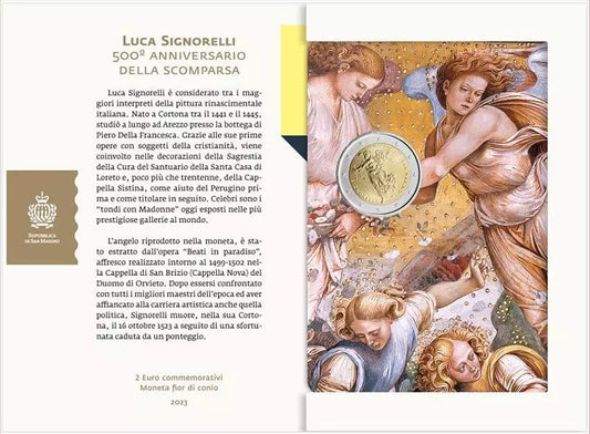 2 euros Saint-Marin 500e anniversaire de la mort de Luca Signorelli 2023