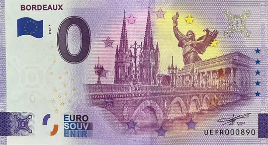 Billet de 0 euro France Bordeaux 2022