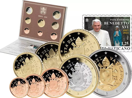 Coffret de pièces en euros du Vatican 2023, édition premier jour