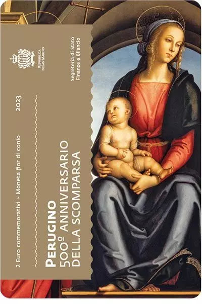 2 euros Saint-Marin 500e anniversaire de la mort de Pietro Perugino 2023