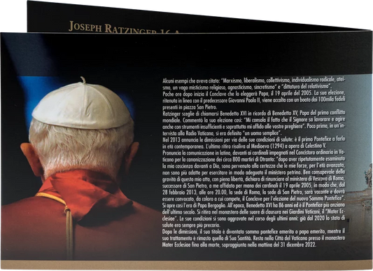 Pièce de 50 centimes Lettre du Vatican In Memoriam Pape Benoît XVI. 2023