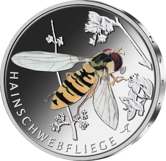5 Euro BRD Insectes du Pays des Merveilles : Syrphe Marmelade 2024 État neuf
