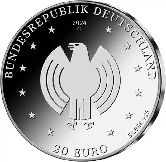 Pièce de 20 euros République fédérale d'Allemagne 75e anniversaire de la Loi fondamentale 2024 État neuf