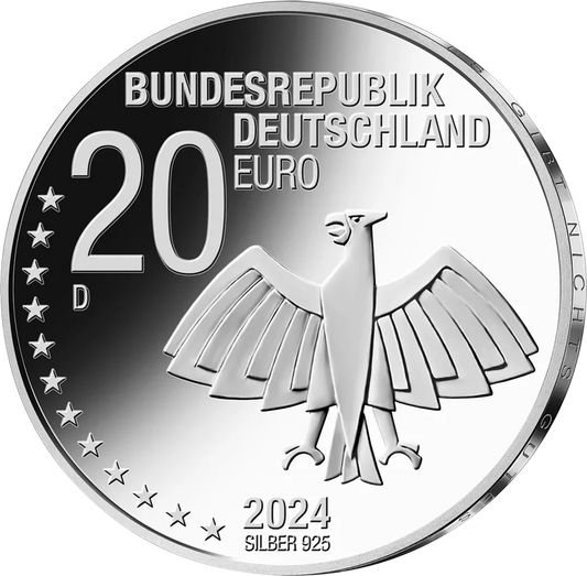 20 euros Allemagne 125e anniversaire d'Erich Kästner 2024 Preuve