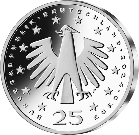 25 euros Allemagne Noël - Couronne de l'Avent 2024 Assiette polie