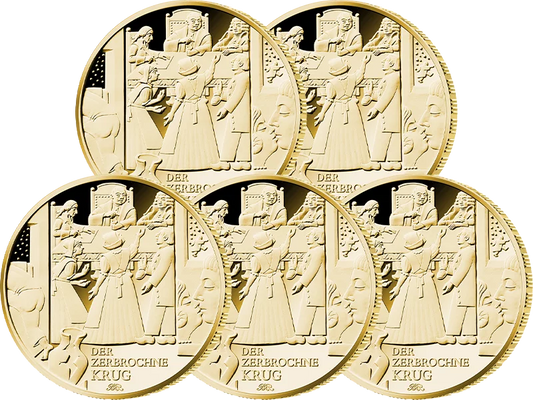 5 x 100 euros Allemagne La cruche brisée - Kleist 2024 État neuf (A - J)