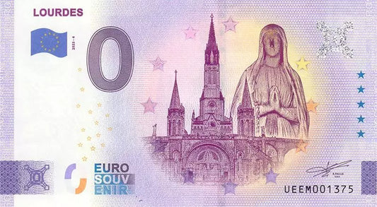 Billet de 0 euro France Lourdes 2023