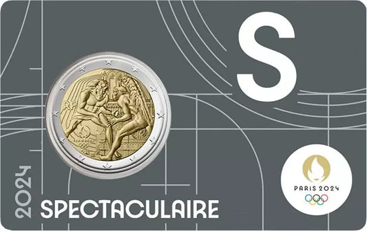 Carte Pièce de 2 euros France Jeux Olympiques 2024 - Hercule et Notre-Dame 2024 au choix
