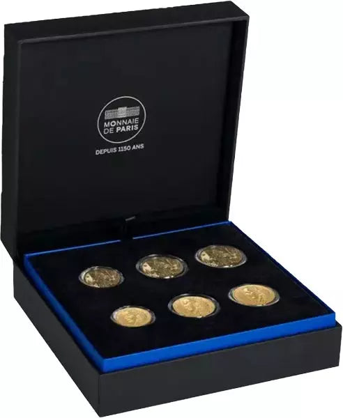 2 pièces françaises de 10, 20 et 50 centimes, nouveau motif 2023/2024, sous étui