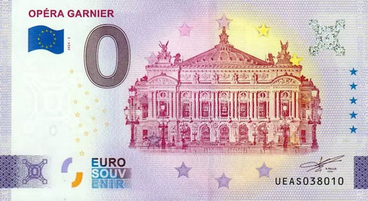 Billet de 0 euro France Opéra Garnier 2024