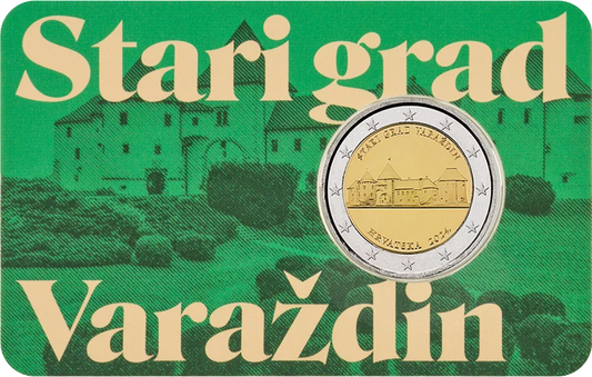 Carte de 2 euros Croatie Ville de Varazdin 2024