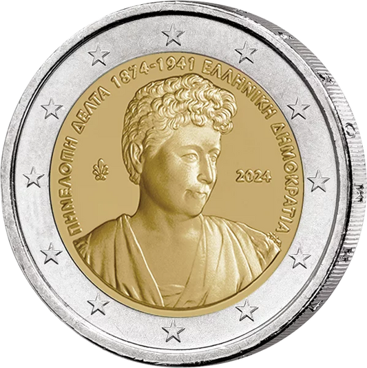 2 euros Grèce 150e anniversaire Pénélope Delta 2024