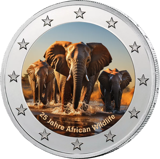 Édition Artiste 2 euros : 25 ans de faune africaine