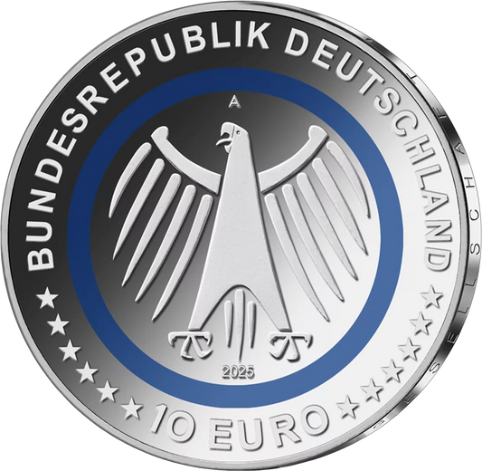 5 x 10 euros République fédérale d'Allemagne Agence de secours technique 2025 Preuve