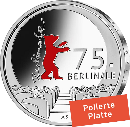 20 euros Allemagne 75e Berlinale 2025 Disque poli