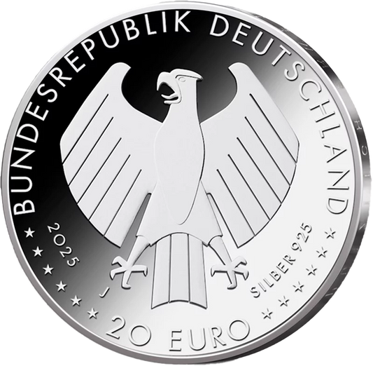 Pièce de 20 euros, Allemagne, Chemnitz, Capitale européenne de la culture 2025, état neuf