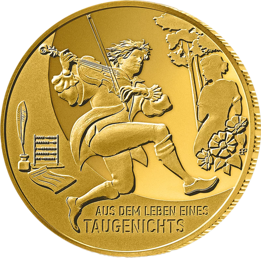 Pièce de 100 euros de la République fédérale d'Allemagne, tirée de la vie d'un bon à rien - Eichendorff 2025, état neuf