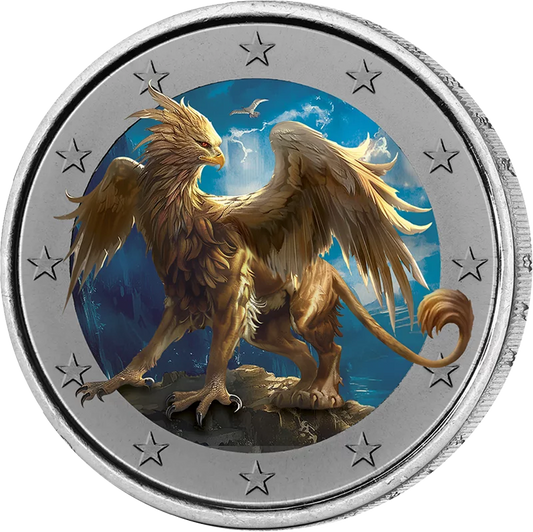 2 Euro Artist Edition Griffon Fantastique Phosphorescent