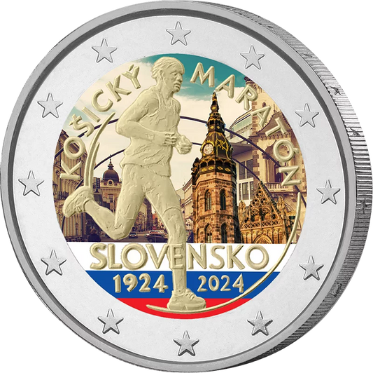 Marathon international de Slovaquie 2024 (2 euros) avec application couleur