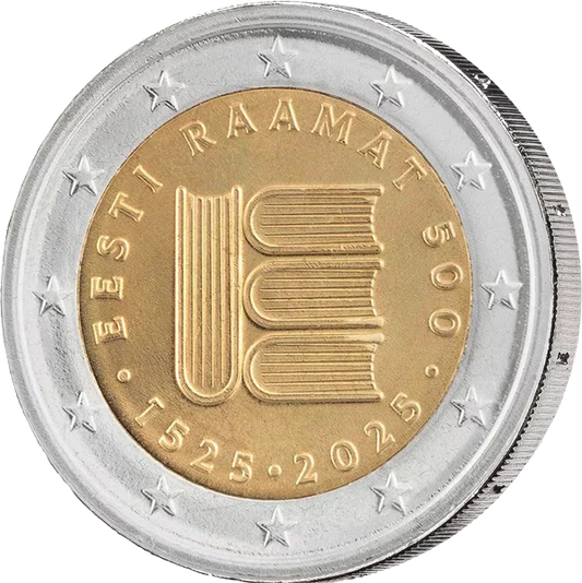 2 euros Estonie 500 ans d'imprimerie 2025