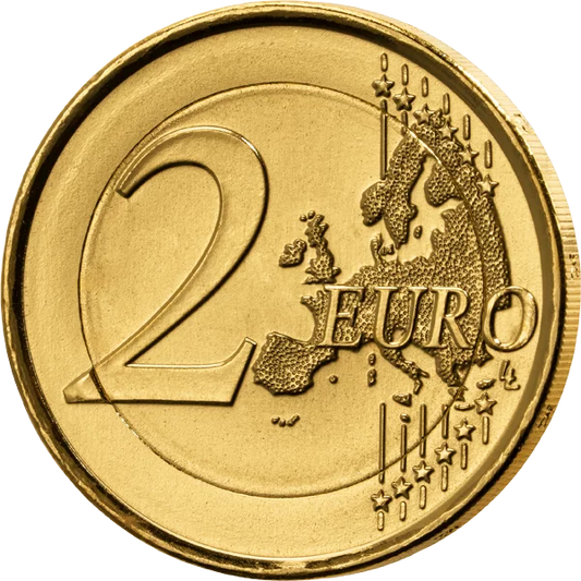 Pièce commémorative de 2 euros du Mouvement mondial des scouts et de la jeunesse du Portugal 2025, édition premium entièrement plaquée or