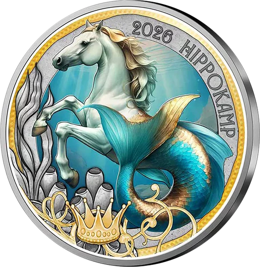 3 euros Autriche Créatures mythiques fantastiques - L'hippocampe 2026
