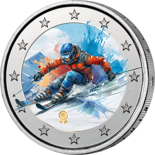Édition Artiste 2 Euros Ski Sport