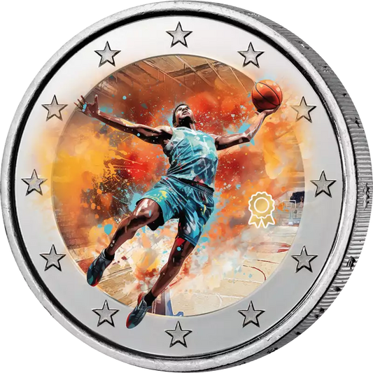 Édition Artiste 2 Euros Sport Basketball
