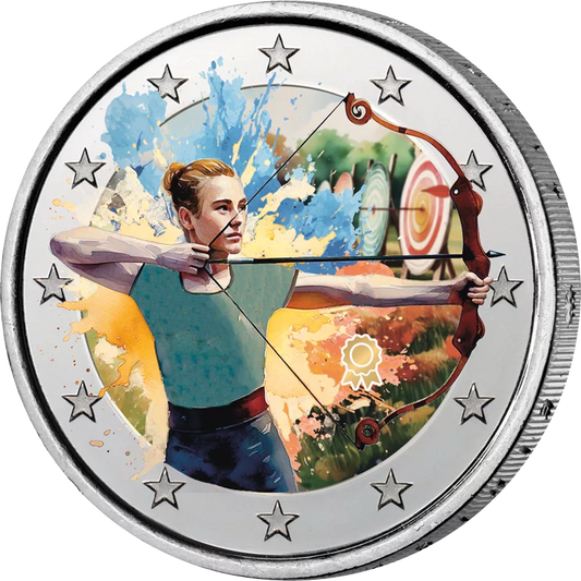 Tir à l'arc sportif édition artiste 2 euros