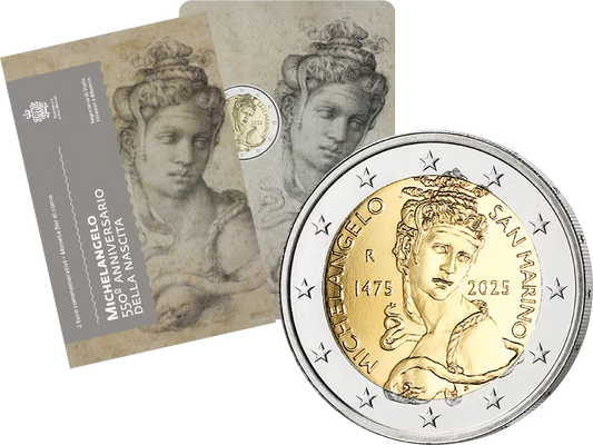 2 euros Saint-Marin 550e anniversaire de Michel-Ange 2025