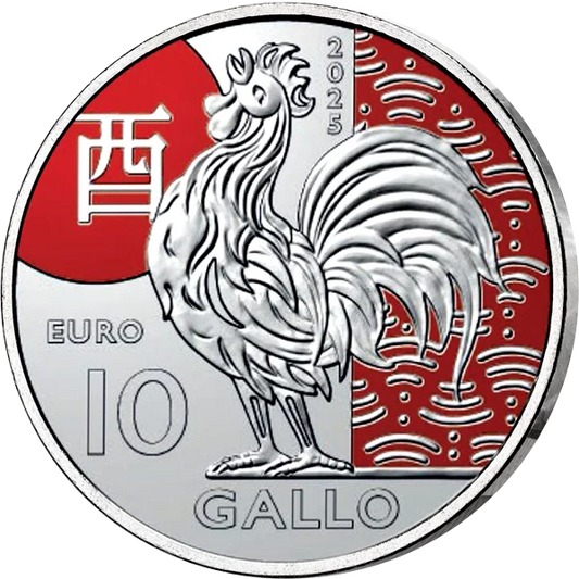 10 Euro Coq de Saint-Marin 2025