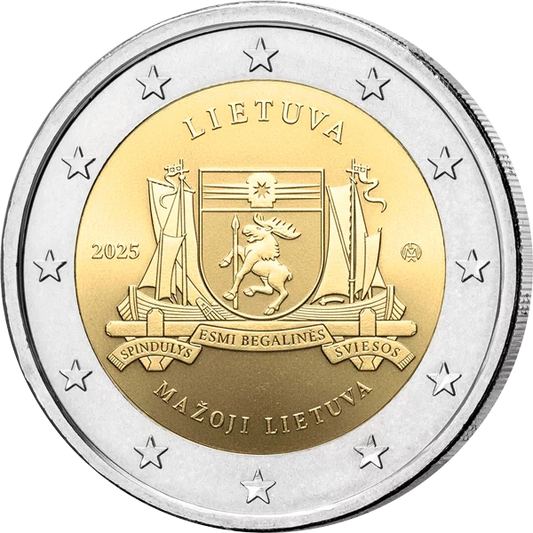 2 Euro Lituanie Régions ethnographiques Petite Lituanie 2025