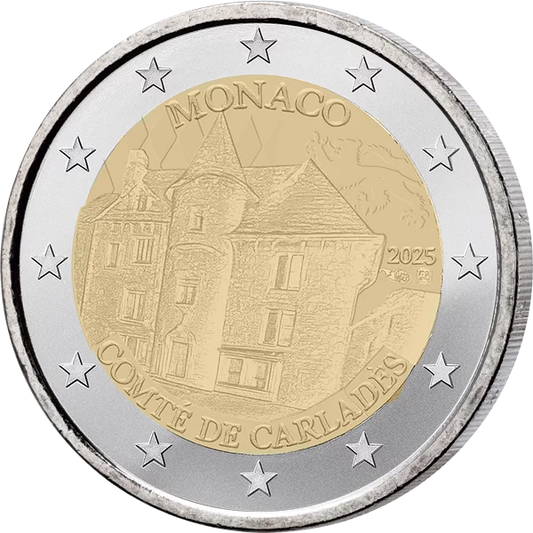 2 Euro Monaco Les anciens fiefs des Grimaldi - Comté de Carladès 2025
