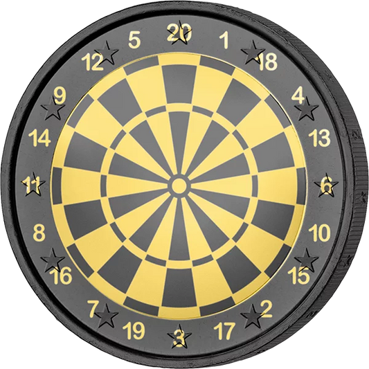 Édition Artiste 2 euros Darts comme Édition Golden Enigma