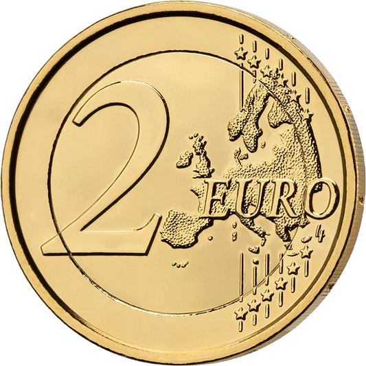 Pièce commémorative de 2 euros Croatie 1100e anniversaire du Royaume de Croatie et du roi Tomislav 2025, édition premium entièrement plaquée or