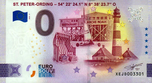Billet de 0 euro BRD Saint-Pierre-Ording 2025