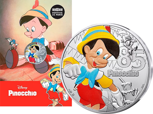 10 euros France Disney Classics - 85 ans de Pinocchio 2025