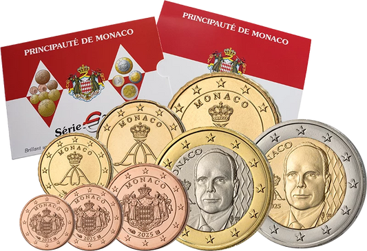 Série de pièces de monnaie Monaco 2025 en euros