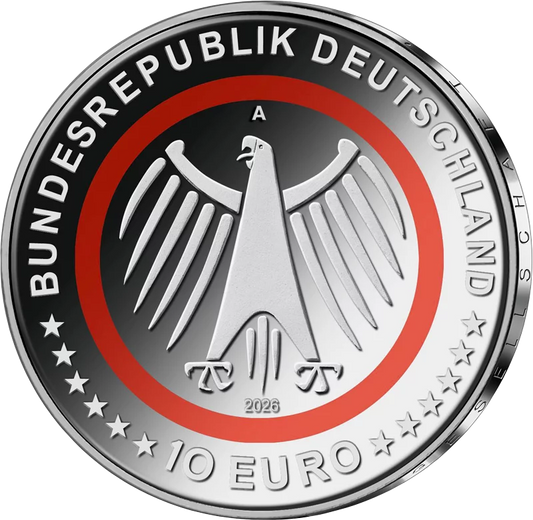 5 x 10 euros Services de secours allemands 2026 État neuf