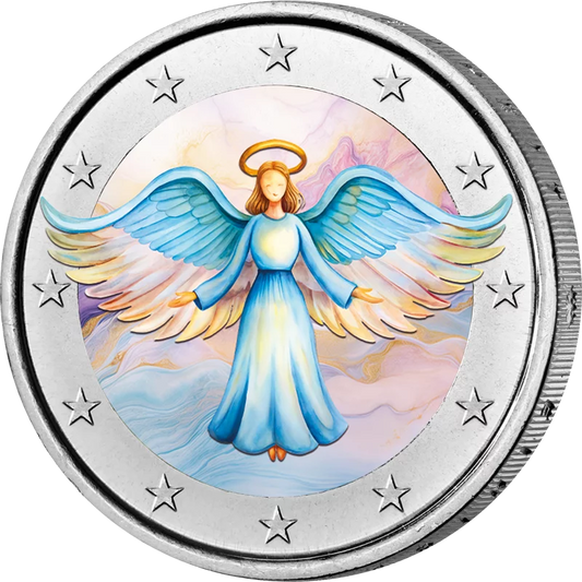 Édition Artiste 2 euros Ange Gardien - Messager du Ciel