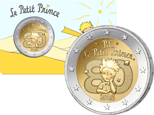 Pièce de 2 euros France 80 ans du Petit Prince - Désert 2026